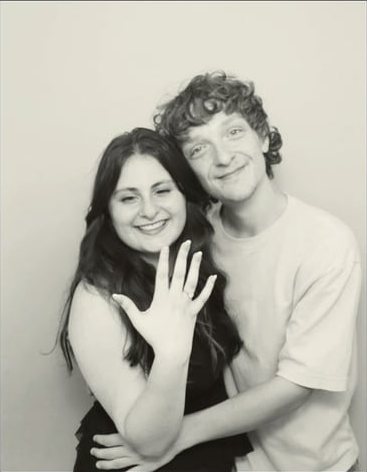 Benjamin and Jael, with Jael showing her engagement ring